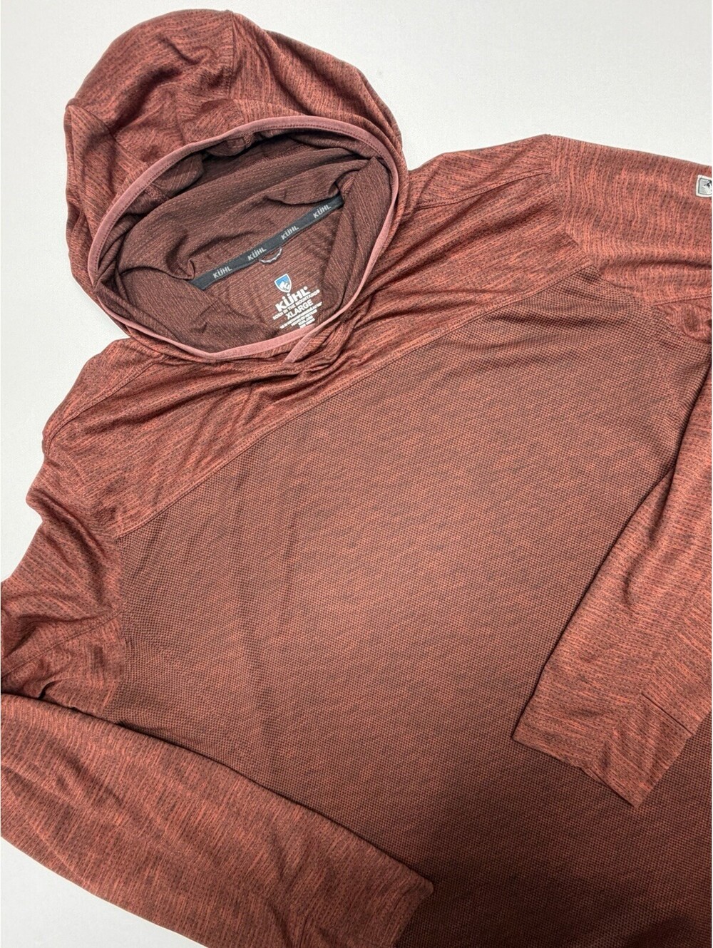 KUHL Hoodie Mens XL SPF Performance Hiking Thumbholes Engineered Hoody Sun